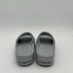 Balenciaga Gray/light blue Platform Sandals